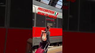 Milan to Naples business class Frecciarossa by trenitalia [upl. by Placia]