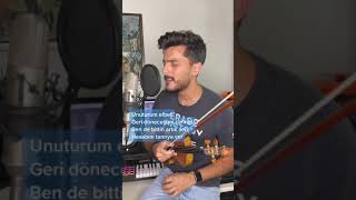 Unuturum Elbet With Lyrics  Violin Cover by Andre Soueid [upl. by Karlin979]