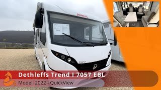 Dethleffs Trend I 7057 EBL  2022🦊GanzjahresReiseheim ohne Schnickschnack [upl. by Feldt]