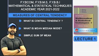 1 FY BCOM BMS BBI Measure of Central Tendency with Tricks  MUMBAI UNIVERSITY  SIRAJ SHAIKH [upl. by Chill]