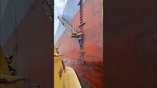 Ship Pilot takes advantage of waves to board ship [upl. by Assilav999]