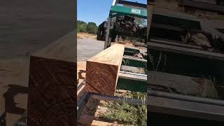 Milling lumber for a bench HM130max woodland mills [upl. by Inafit]