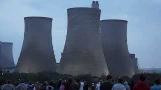 Didcot Power Station Cooling Towers Demolition [upl. by Aisanahta]