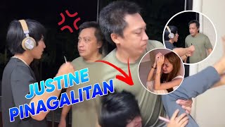 JUSTINE NAPAGALITAN SA PAPA NI SABBY😱  ITATAPON SA HAGDAN PARA TUMINO  RAMIEL EYAC [upl. by Ronoc540]