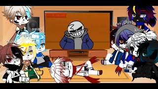 sans aus reagem\react to VHS sans vs ULB sans [upl. by Atenahs]