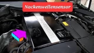 Mercedes w203 w204 Nockenwellensensor Sensor Auto Kfz Wechsel Ausbau c200 m271 w211 [upl. by Ynoble222]