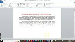 How to Insert Footnotes and Endnotes in Word  81 Master Course 2024 4k [upl. by Anica]