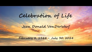 Celebration of Life Jean Donald VanDerWerf [upl. by Nimoynib]