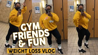 Going to the gym with friends is THE BEST  100lb weight loss journey [upl. by Bunder]