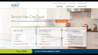 Take a Tour of the New SearsHomeServicescom [upl. by Rodd]