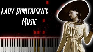 How To Play RE8 VILLAGE — Lady Dimitrescus Music  Theme Synthesia Cover  Sheet Music 2021 [upl. by Ecinuahs379]