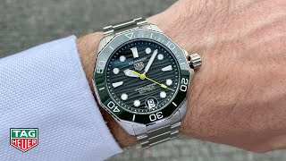 TAG Heuer Aquaracer Chronometer green 42 mm [upl. by Ariajay]