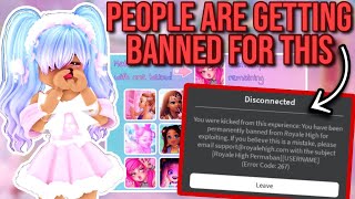 YOU CAN GET BANNED FOR DOING THIS IN THE CHRISTMAS UPDATE Roblox Royale High Glitterfrost 2023 [upl. by Ayocal]