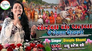 video dimplebhumi केरवा के पतवा पे नेवता पेठवनी chhathpuja सुपरहिट छठी मैया स्पेशल स्टेज शो [upl. by Dexter]