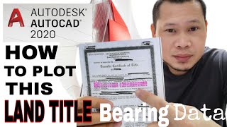 HOW TO PLOT SITE DEVELOPMENT PLAN LAND TITLE  AUTOCAD2020Complete Tutorial [upl. by Mij877]