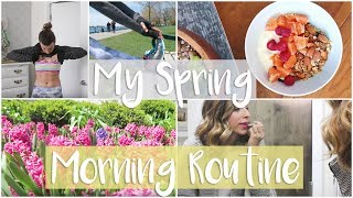 MY SPRING MORNING ROUTINE 2017  Healthy Morning Habits [upl. by Nimajaneb]