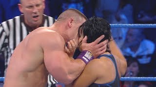 John Cena surprises Vickie Guerrero with a kiss SmackDown Dec 21 2010 [upl. by Olds856]