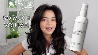 Trying the NEW Olaplex Volumizing Blow Dry Mist 😱 Best Way To Use It For Voluminous Blowouts [upl. by Anceline]