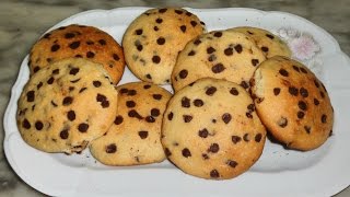 Cookies au chocolat fait maison  طريقة عمل الكوكيز بالشوكولاتة اللذيذة [upl. by Eicrad]