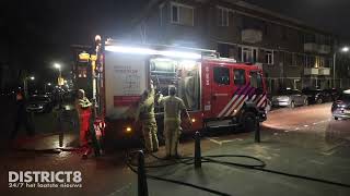 Brand in voormalig schoolgebouw Rooseboomstraat Den Haag [upl. by Cleo]