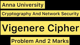 Vigenere Cipher Problem  Encryption And Decryption  Tamil [upl. by Trocki]