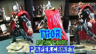 Thor Action Figure Papercraft  Marvel Avengers End Game [upl. by Kokoruda]