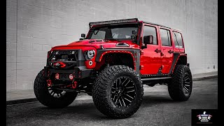 Custom Jeep Wrangler Unlimited Red Armor Demon Edition [upl. by Seeto596]