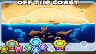 Bloons TD6 No Commentary Off The Coast Hard Standard [upl. by Anchie]