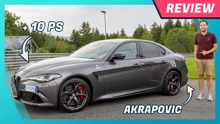 Alfa Romeo Giulia Quadrifoglio 2023 🍀 im Test Review Akrapovič Soundcheck alle Neuerungen [upl. by Fania]