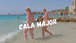 Majorca Spain  Cala Major Beach  Beach walk  Summer [upl. by Mingche]