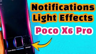 Turn on light effects for notifications on Poco X6 Pro phone with Hyper OS update [upl. by Ginger]