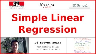 Simple Linear Regression  Lê Nguyên Hoang [upl. by Andryc]