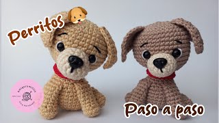 Perritos tejidos a crochet amigurumi paso a paso 🐶 [upl. by Chev]