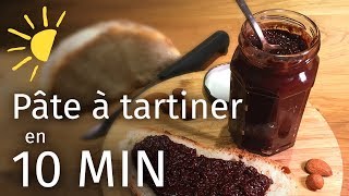 PÂTE À TARTINER CHOCOLAT en 10 minutes  🌱 Vegan et Bio 👌 [upl. by Monti371]