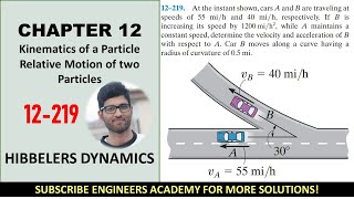 12219 Relative Motion of Two Particles  Dynamics Hibbeler 14th edition  Engineers Academy [upl. by Moriah587]