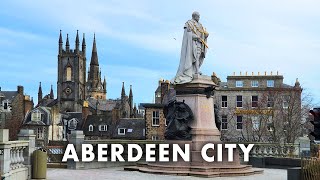 ABERDEEN City  Scotlands GRANITE CITY  Walking Tour 4K [upl. by Llien]