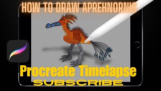 How to Draw Agreiphnornis  Procreate Timelapse [upl. by Jezebel]