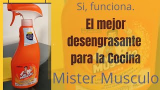 🛑😱Cómo UTILIZAR Mister Musculo COCINA 📢 desengrasante [upl. by Rennane]