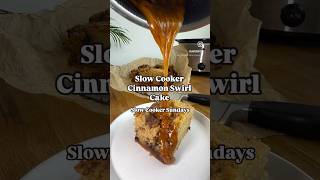 Slow Cooker Cinnamon Swirl Sponge Recipe on my Instagram jadesbites slowcooker cinnamonroll [upl. by Cloe]