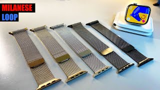 Apple Watch Milanese Loop Revisited ALL COLORS  For AW S8 Ultra SE  How Does it Hold Up [upl. by Aneram]