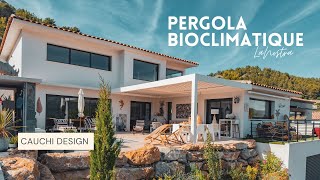 Pergola bioclimatique en aluminium à lames orientables  Cauchi Design [upl. by Nhojleahcim688]