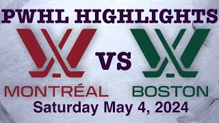 PWHL BOSTON LAYS IT ALL ON THE LINE IN FINAL GAME OF THE SEASON VS MONTREAL Full Highlights [upl. by Kaufmann]