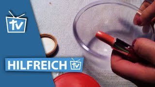 ANLEITUNG Lipgloss selber machen  Lippgloss mit Vaseline herstellen [upl. by Ahsart]