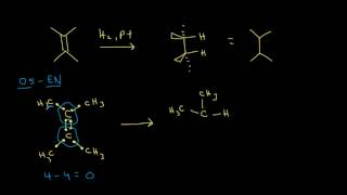 Hydrogenation  Alkenes and Alkynes  Organic chemistry  Khan Academy [upl. by Anbul]