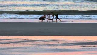 Neptune Beach Florida Beach Ballet at the edge of the Atlantic Ocean [upl. by Kampmann]