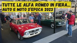 Le Alfa Romeo in Fiera ad Auto e Moto dâ€™Epoca  Bologna 2023 [upl. by Bick]