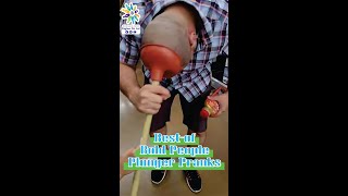 Best of Bald People Plunger Prank [upl. by Cirdor]