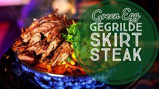 Gemarineerde SKIRT steak op de Big Green Egg [upl. by Afatsuom]