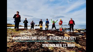 Hold Norge Rent 2021  kajakkpadlerne i Giske rydder Synesholmen [upl. by Acire753]