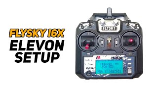 How to Setup Elevons for RC Plane  Flysky FSi6X Transmitter Setup [upl. by Garcia285]